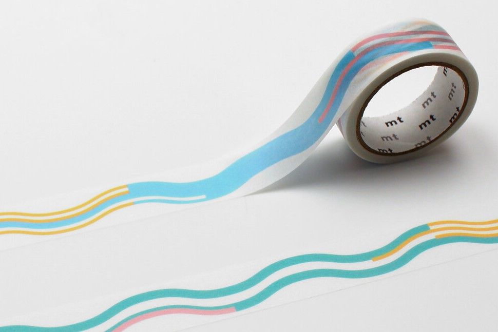 Wavy Pastel Washi