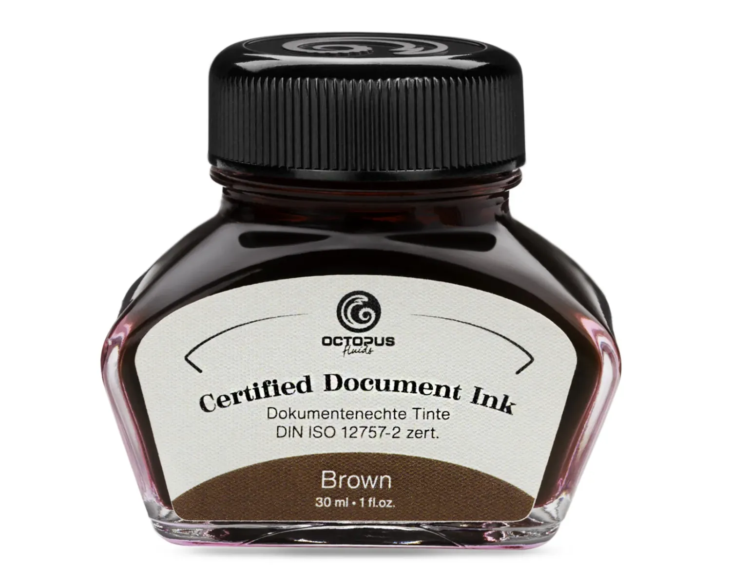 Octopus Certified Document Brown Bottled Ink (30ml)
