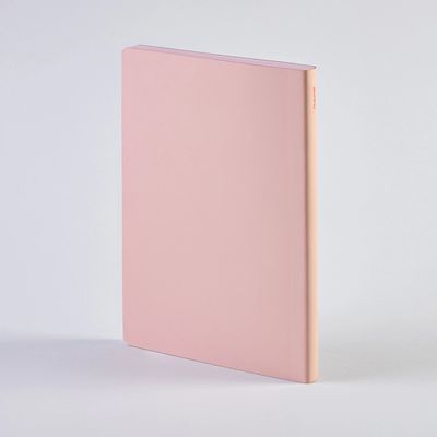 Nuuna Trance Pink Dot Grid Journal - Large Light