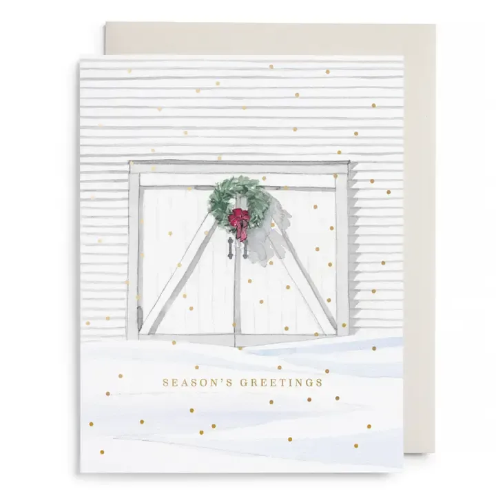 E. Frances Paper Holiday Barn Christmas Cards (box of 6)