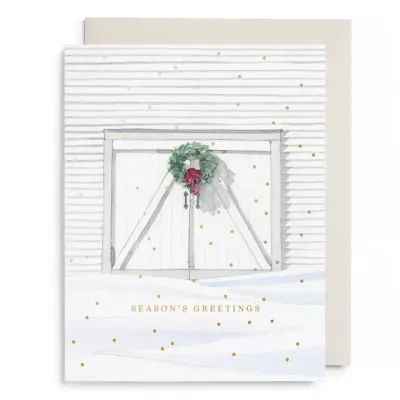 E. Frances Paper Holiday Barn Christmas Cards (box of 6)