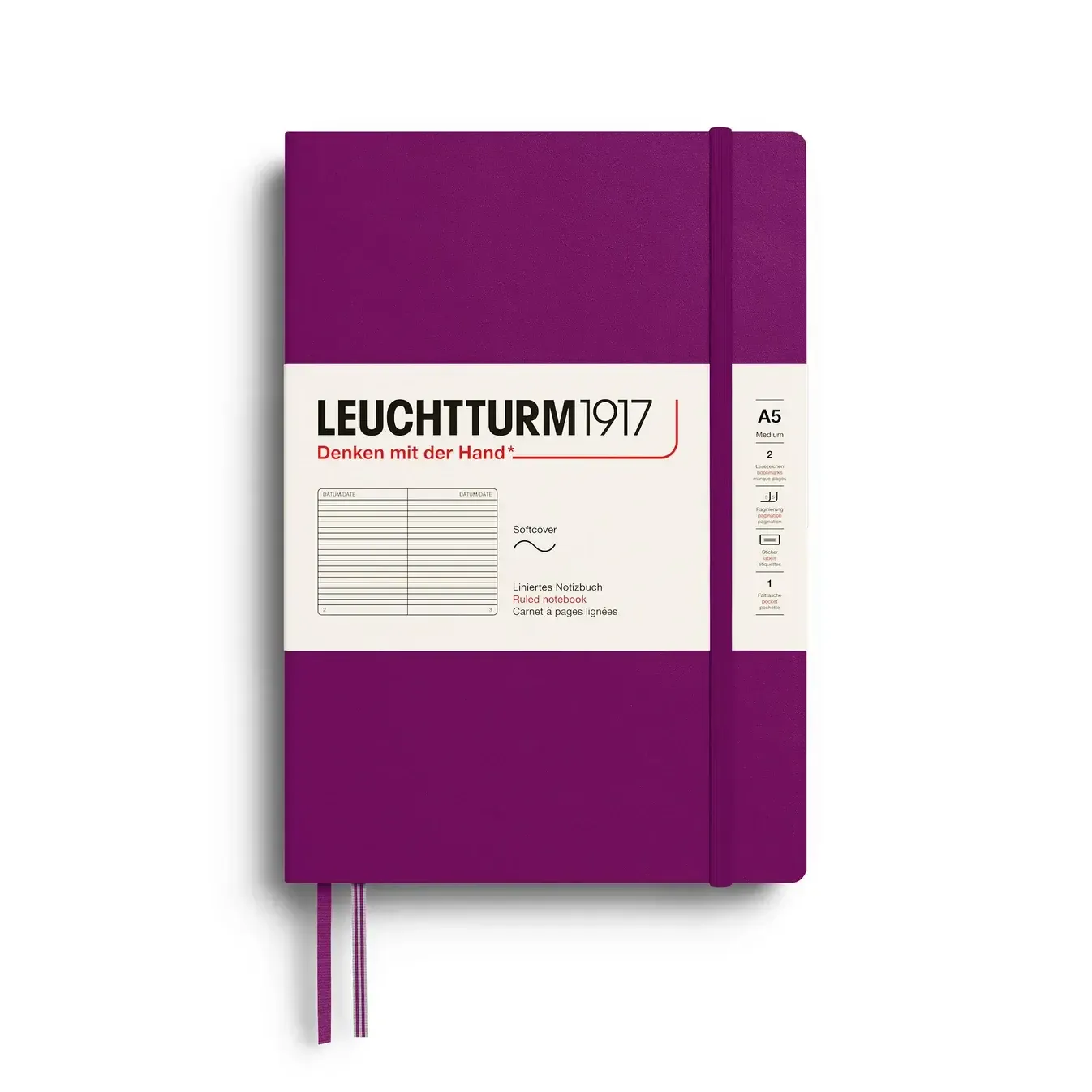 Leuchtturm1917 A5 Medium Softcover Notebook