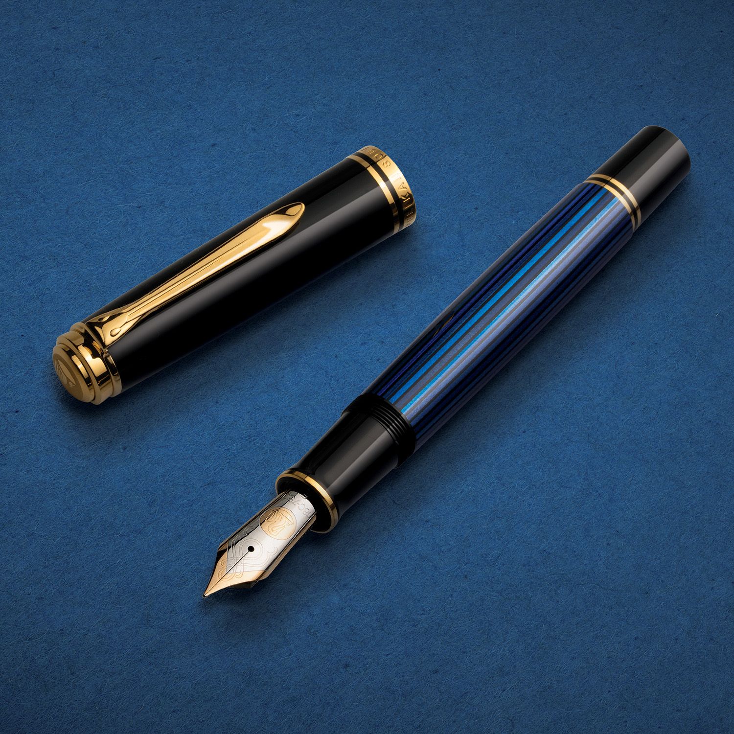 Pelikan Souverän M1000 Fountain Pen Black Blue