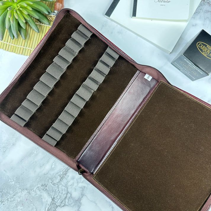Girologio Pen Case Leather Zip 24-Pen