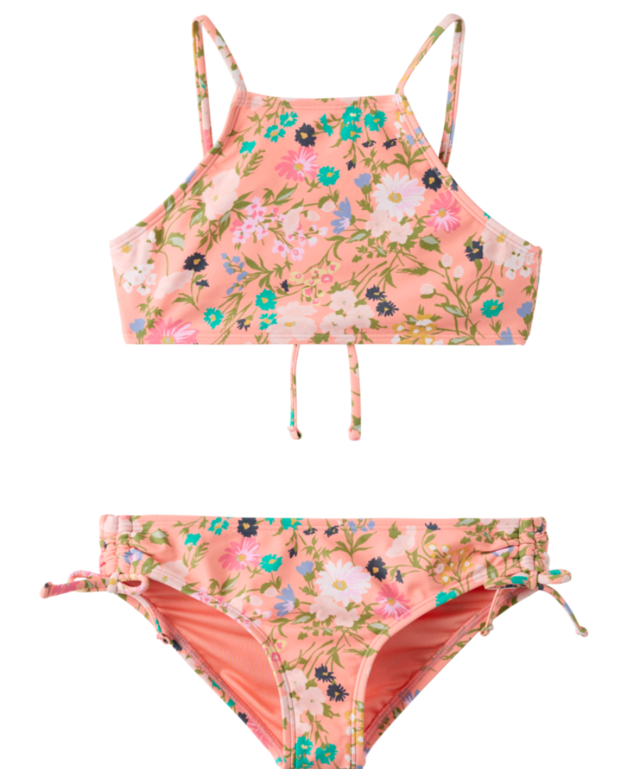O'neill Kelly Floral High Neck Girl's Bikini