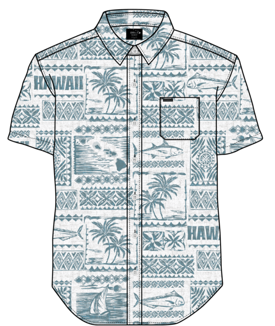O'neill Trvlr Traverse Hawaii Men's Shirt O'neill Trvlr Traverse Hawaii Men's Shirt