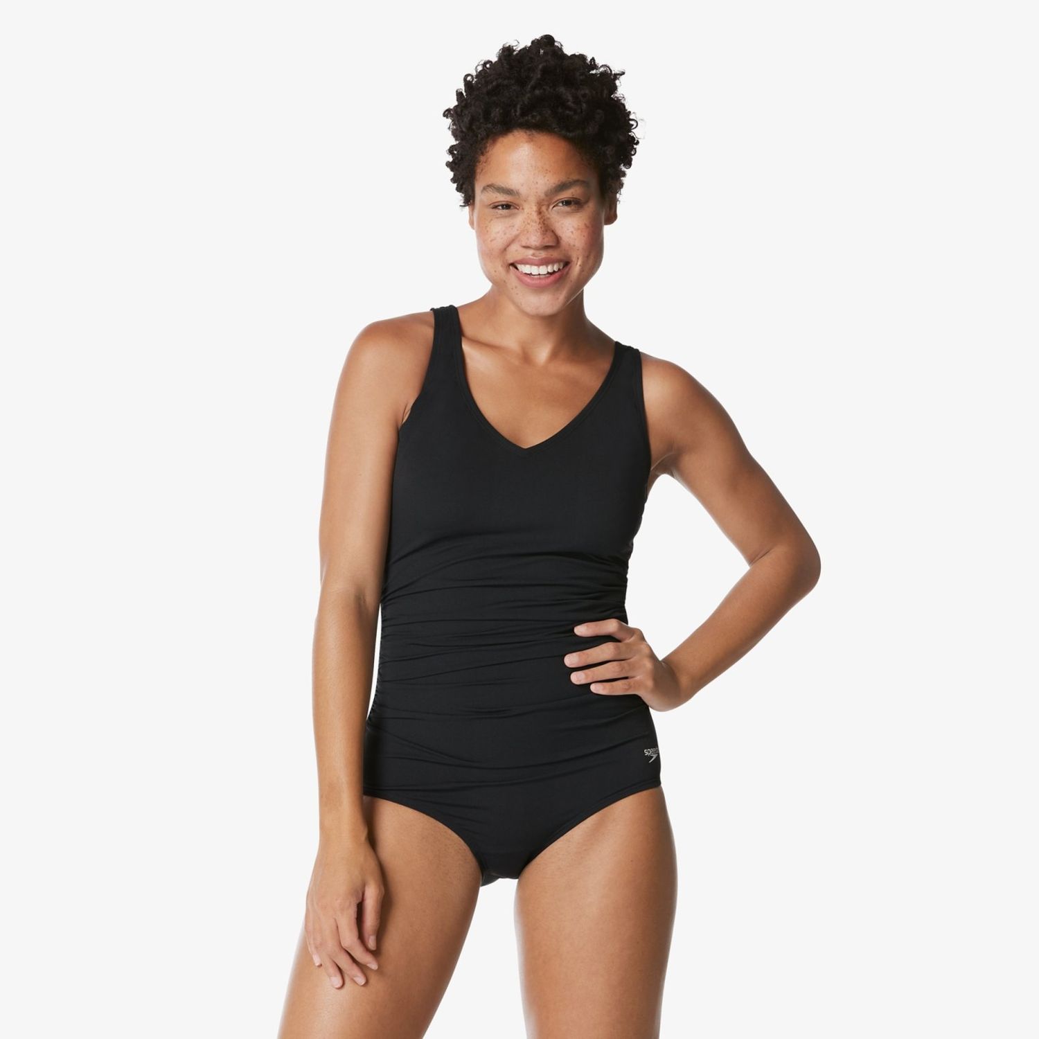 Speedo Side Shirred Ladies One Piece