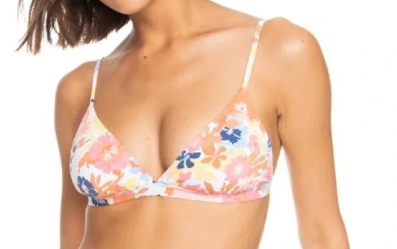Roxy Beach Classics Fixed Tri Bikini Top Roxy Beach Classics Fixed Tri Bikini Top
