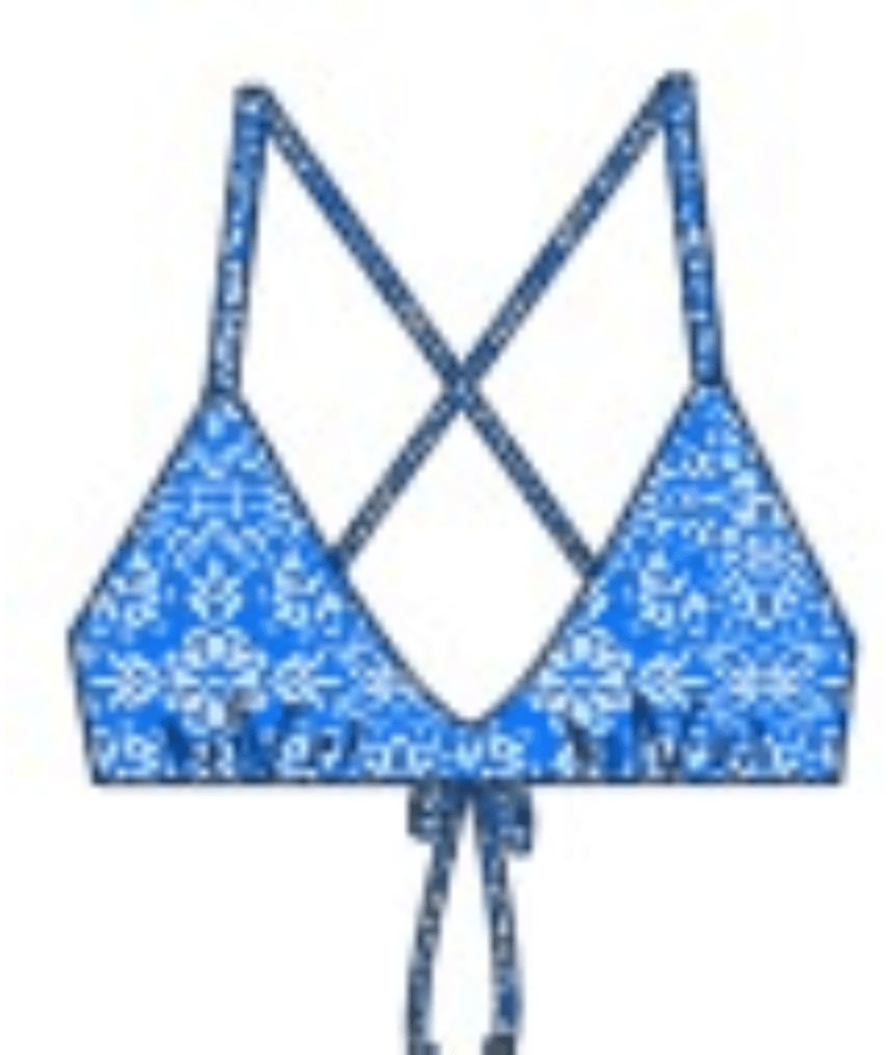 Roxy Tile Tranquility Athletic Tri Bikini Top