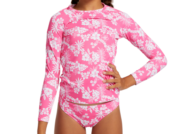 Roxy Aloha Spirit Girl's Two Piece Swimsuit