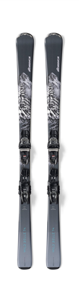 Nordica Wild Belle 74 Ladies Ski w/ TP2 Compact 10 FDT Binding