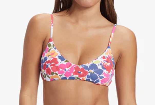 Roxy Beach Classics Athletic Tri Bikini Top
