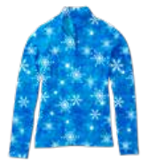 Hot Chillys Micro Elite Chamois Printed Ladies Zip Turtleneck