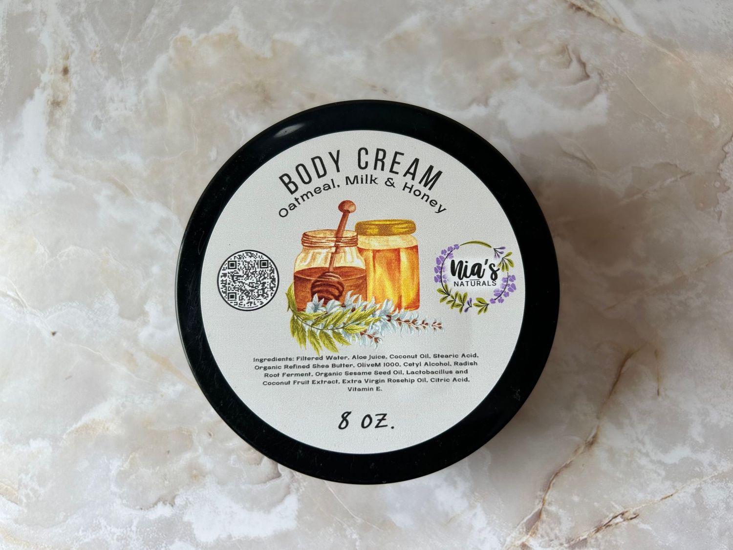 Oatmeal Milk and Honey Body Cream (Natural)