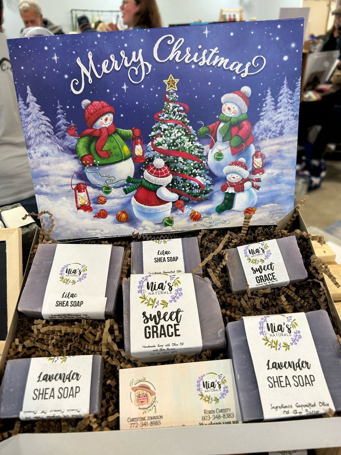 Holiday Gift Box 3 Large Soaps 3 Small. You Pick The Scents.