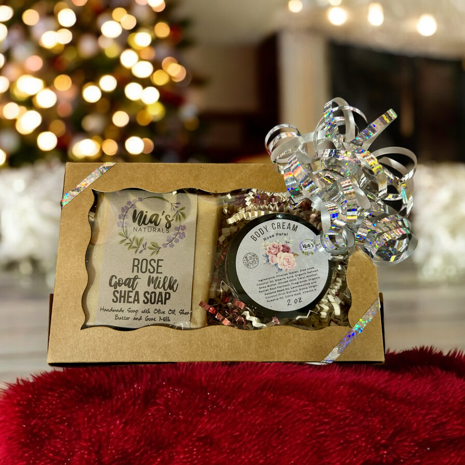 SMALL GIFT BOX ( 1- 2 oz Body Cream and 1-  4 oz  Lg Soap )