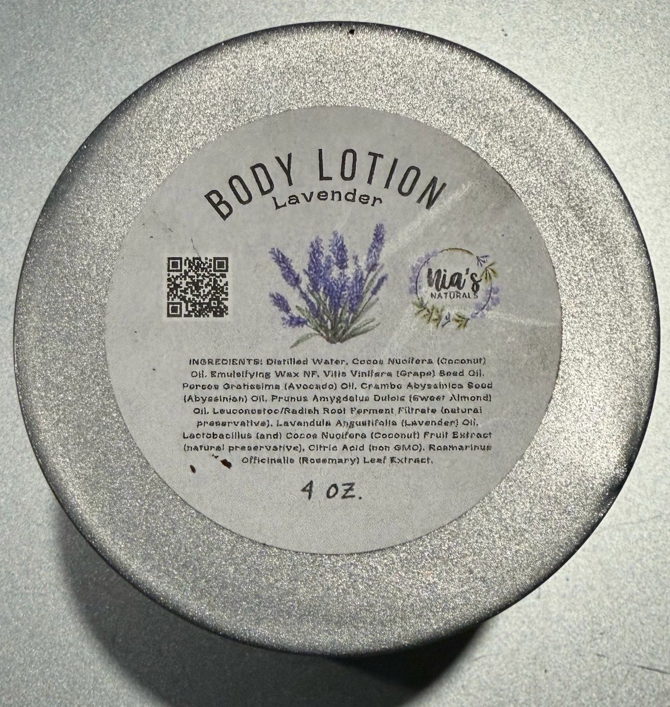 Lavender Body Lotion 4oz ( Multiple Scents via drop down menu)