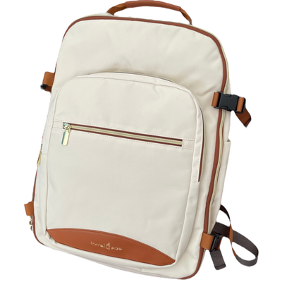 Set Mochila Caramel + organizadores de equipaje