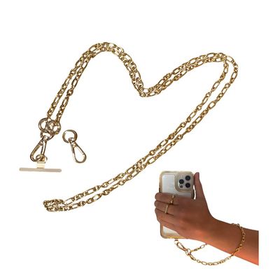 SET DE CADENA Y PULSERA PARA CELULAR - GOLD