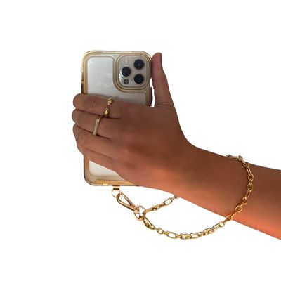 SET DE CADENA Y PULSERA PARA CELULAR - GOLD