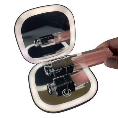 Espejo doble con luz led recargable