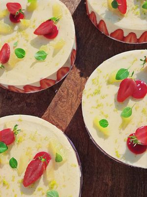 Fraisier, Crème Vanille, 4 personnes
