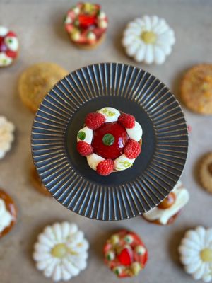 Tarte Framboise, Jasmin et Shiso