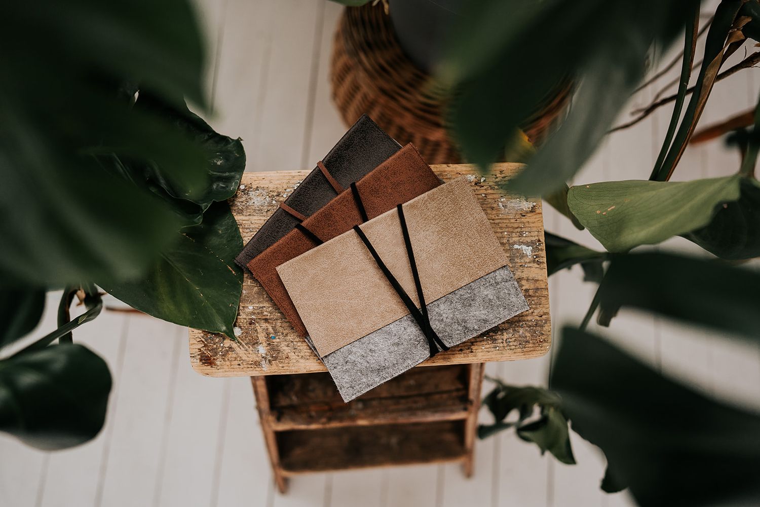 Faux Suede Folder Pouch by Layer + Soul