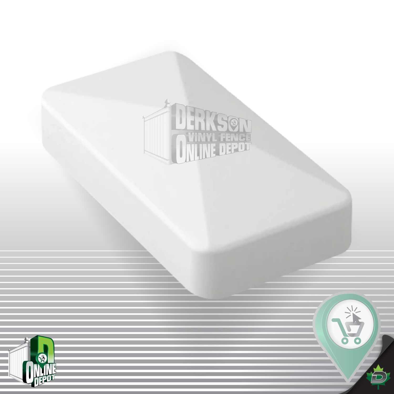 External 2&quot; x3.5&quot; Rail or Gate Cap