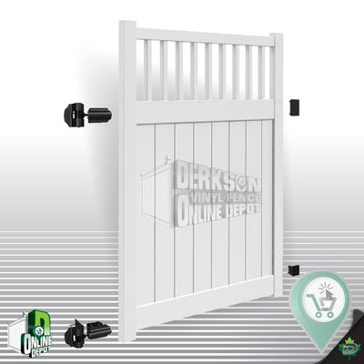 Fairmont Vinyl Gate 6Tall x 4 Long Kit White