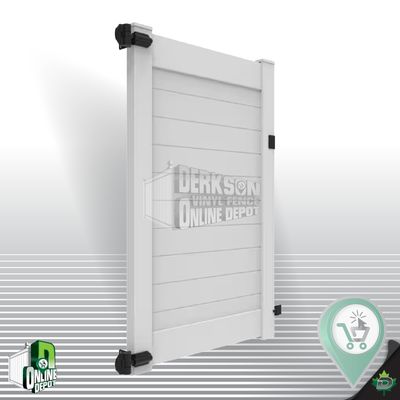 Horizontal Vinyl Gate 6Tall x 4 Long Kit White