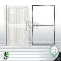 Walk Gate Kit + Steel Frame Kit White