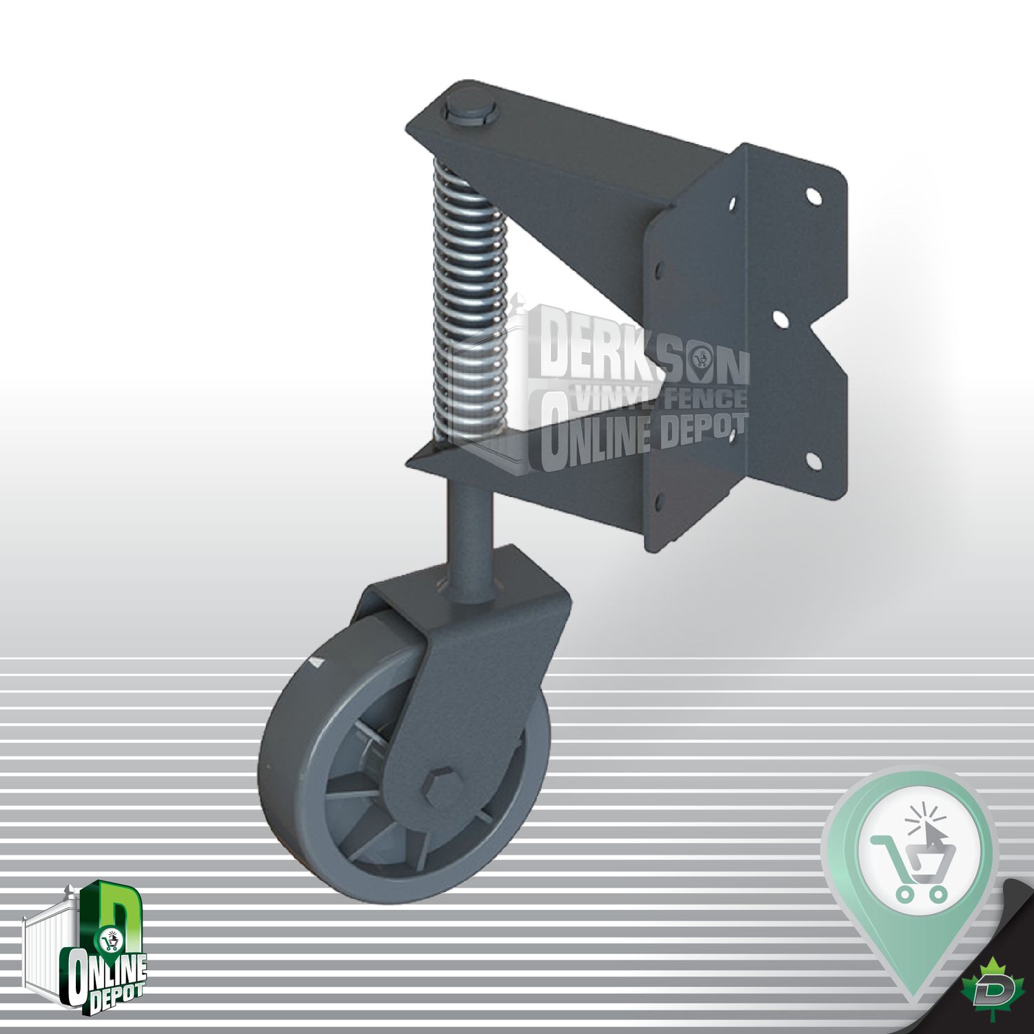 Vinyl Fence Gate Wheel Kit