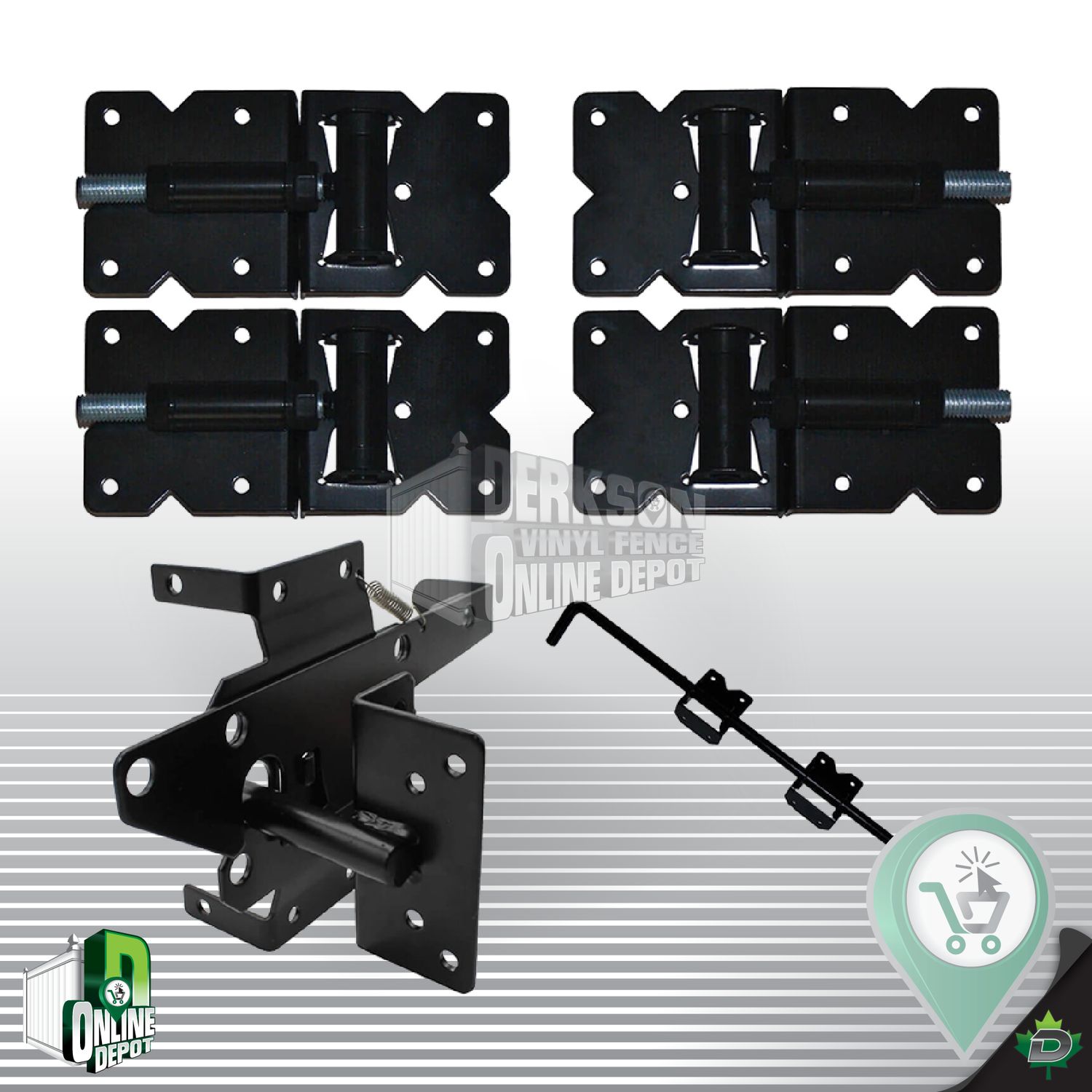 Vinyl Fence Double Gate Hardware kit