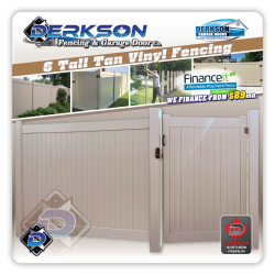 Tan (Almond)  Vinyl Fence Kits