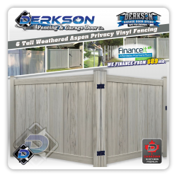 Weathered Aspen Vinyl Fence Kits