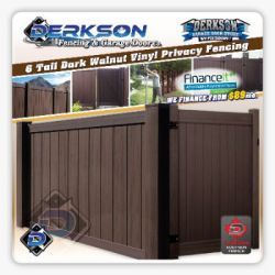 Dark Walnut Vinyl Fence Kits