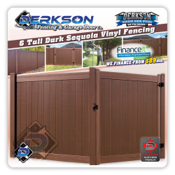 Dark Sequoia Vinyl Fence Kits