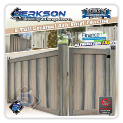 Caramel Ash Vinyl Fence Kits