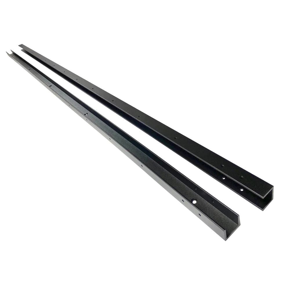 Barrier Metal Top &amp; Bottom Rail 2 -1/8” x 1-1/2” x 94&quot; - 24ga Pair