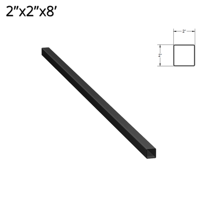 Iron Fence Post – 2-inch x 2-inch x 96&quot;