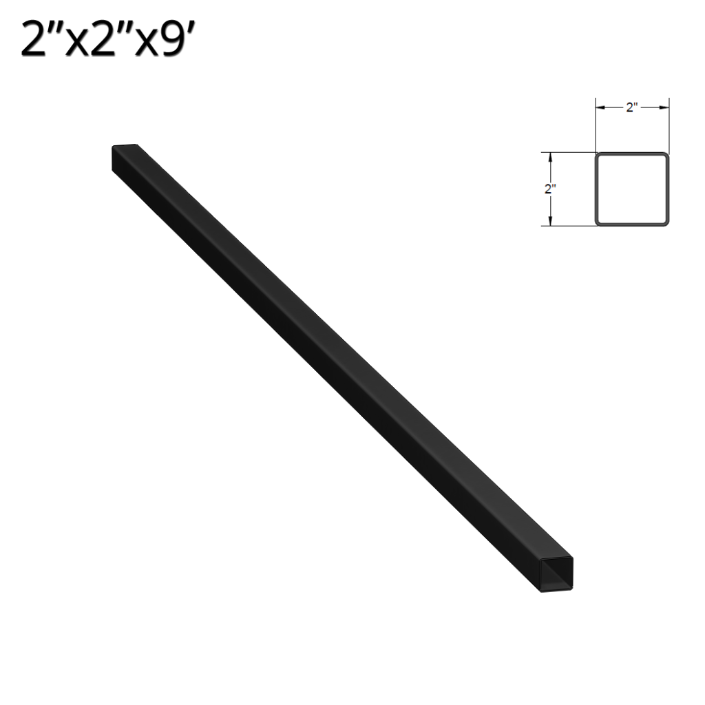 Iron Fence Post – 2.5-inch x 2.5-inch x 108&quot;