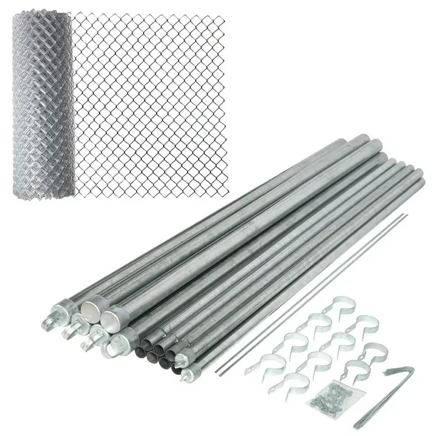 4 Tall x 50FT Kit Galvanized Chain link fence