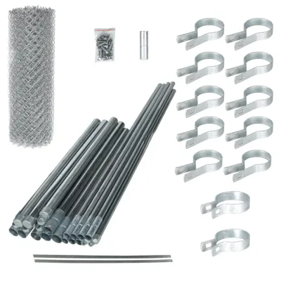 6 Tall x 50FT Kit Galvanized Chain link fence