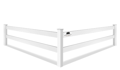 2 Rail Ranch Fence
