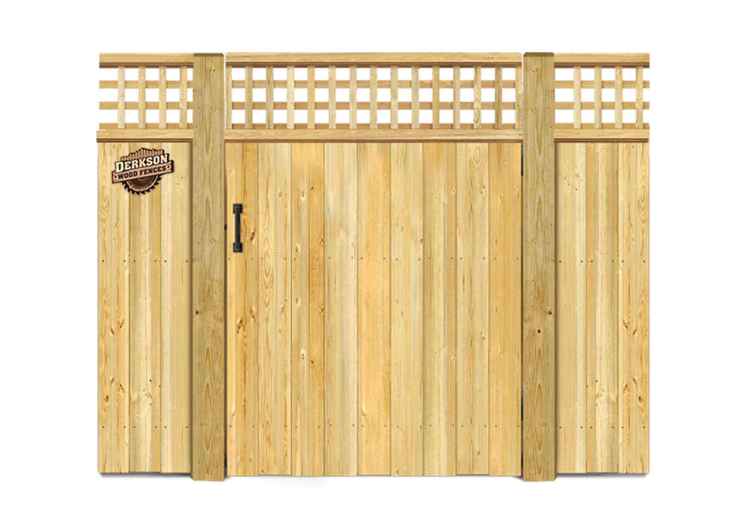 Treated Wood Privacy Cypress Gate Kit