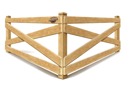Decorative Wood Fencing Crossbuck