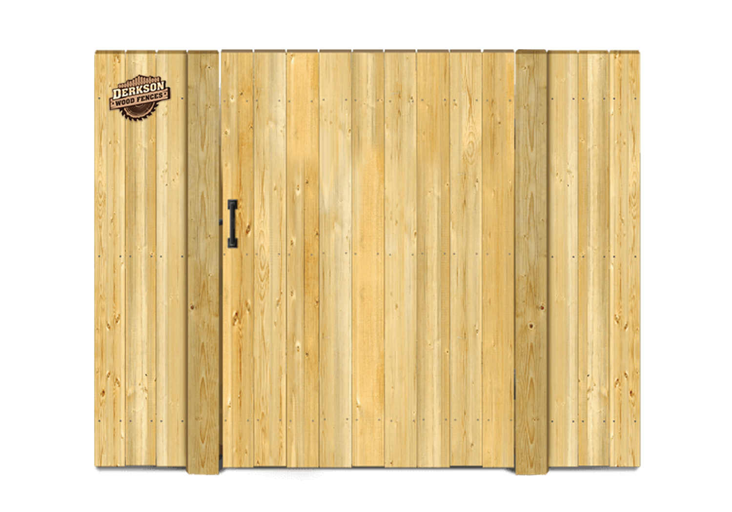 Treated Wood Privacy Gate Kit