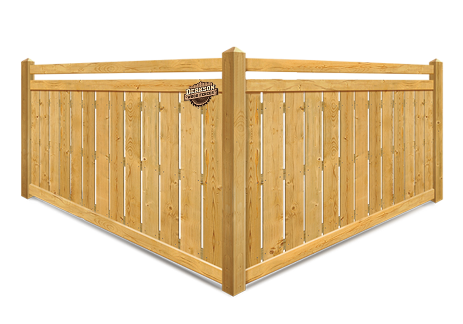 Semi-Privacy Wood Fencing Spaced Pickets