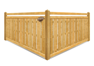 Semi-Privacy Wood Fencing Spaced Pickets